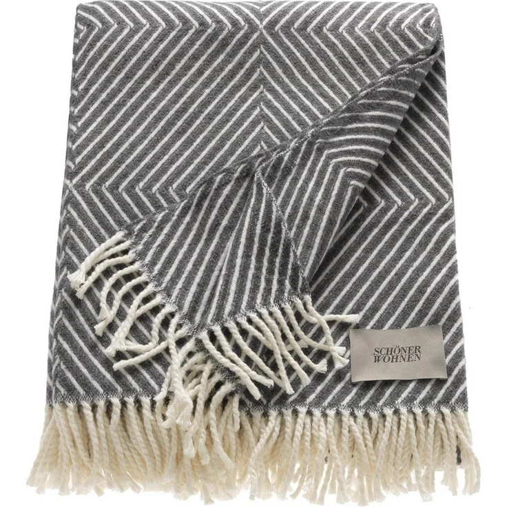 Wohndecke Tebas, SCHÖNER WOHNEN-Kollektion, mit Streifenmuster, Kuscheldecke – Bild 3