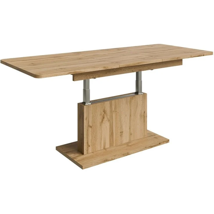 designimpex Couchtisch DC-1 Tisch Eiche Wotan höhenverstellbar ausziehbar, Funktionstisch, Wohnzimmertisch, Tisch, Esstisch, Sofatisch – Bild 5