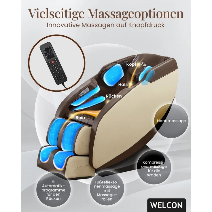 WELCON Massagesessel Massagesessel WELCON PRESTIGE II Modell 2025 mit Wärmefunktion – Bild 3