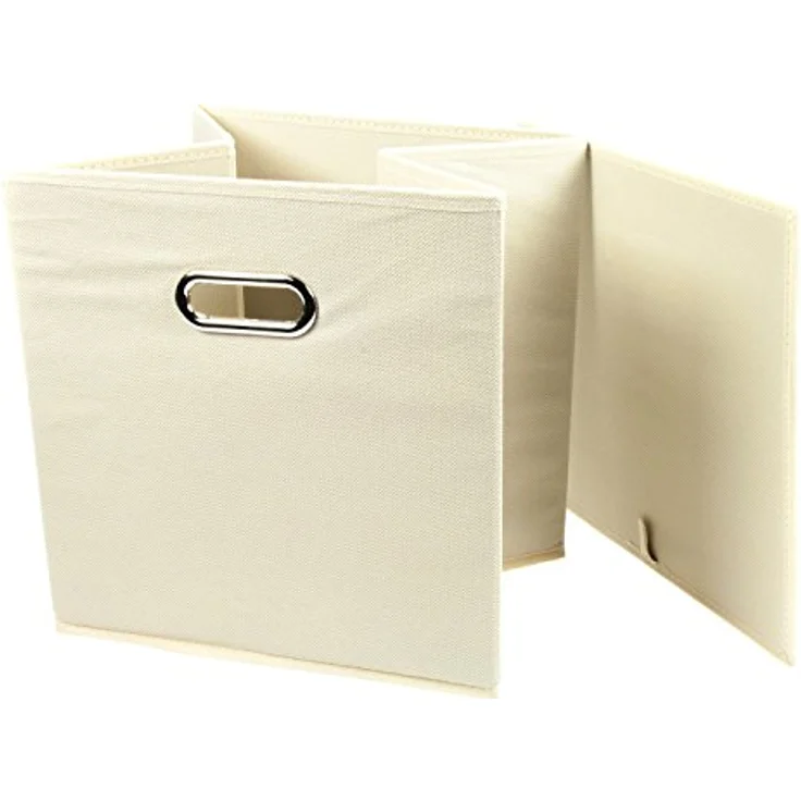 Aufbewahrungsbox mit Griff, Vlies - Beige – Bild 3