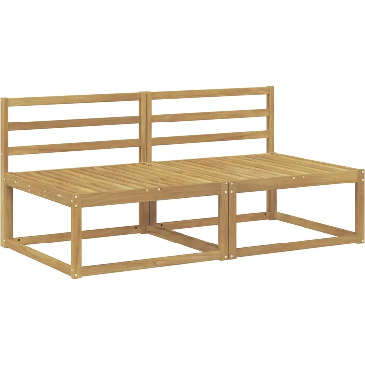 vidaXL Outdoor Mittelsofa Weiß 158 x 83 x 73 cm 901540 – Bild 2