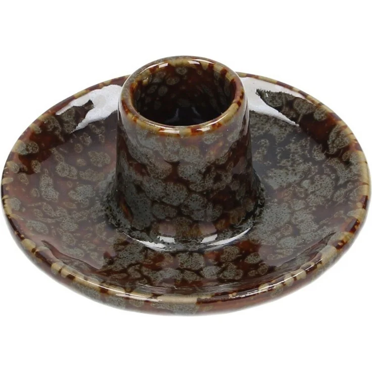 Dekoria Leuchter Single 9x6 cm brown