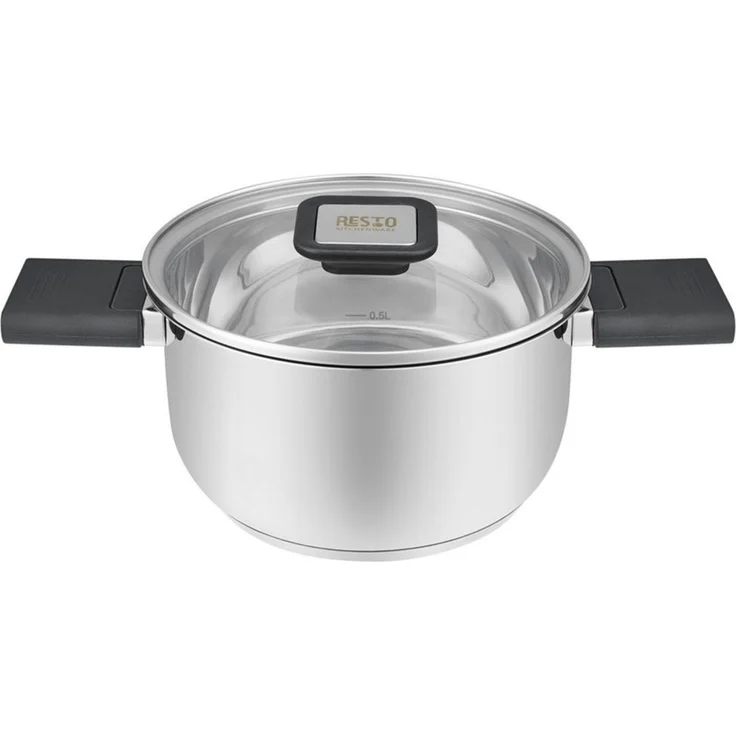RESTO Kitchenware Kochtopf Anser, energiesparend und spülmaschinenfest, im Geschenkkarton, Edelstahl 18/10 (2-tlg), Geeignet für alle Herdarten, auch Induktion, mit klappbaren Griffen – Bild 5