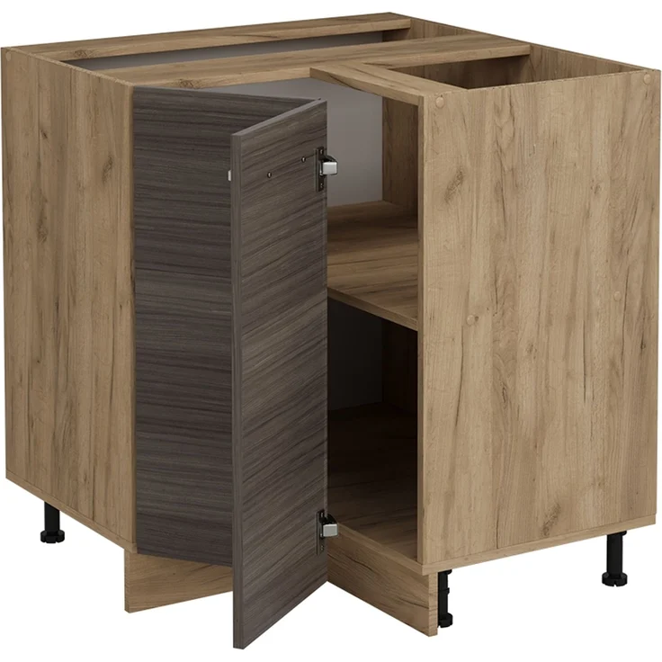 Eckunterschrank R-Line Edelgrau 75.6 cm ohne Arbeitsplatte Vicco – Bild 4