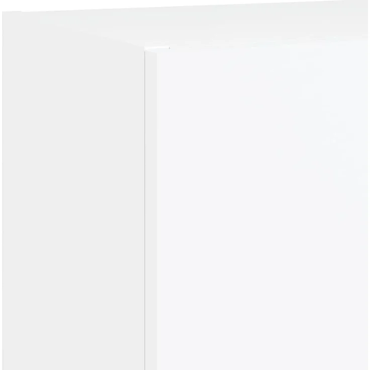 vidaXL 4-tlg. Wohnwand mit LED-Beleuchtung Weiß Holzwerkstoff 3216647 – Bild 12