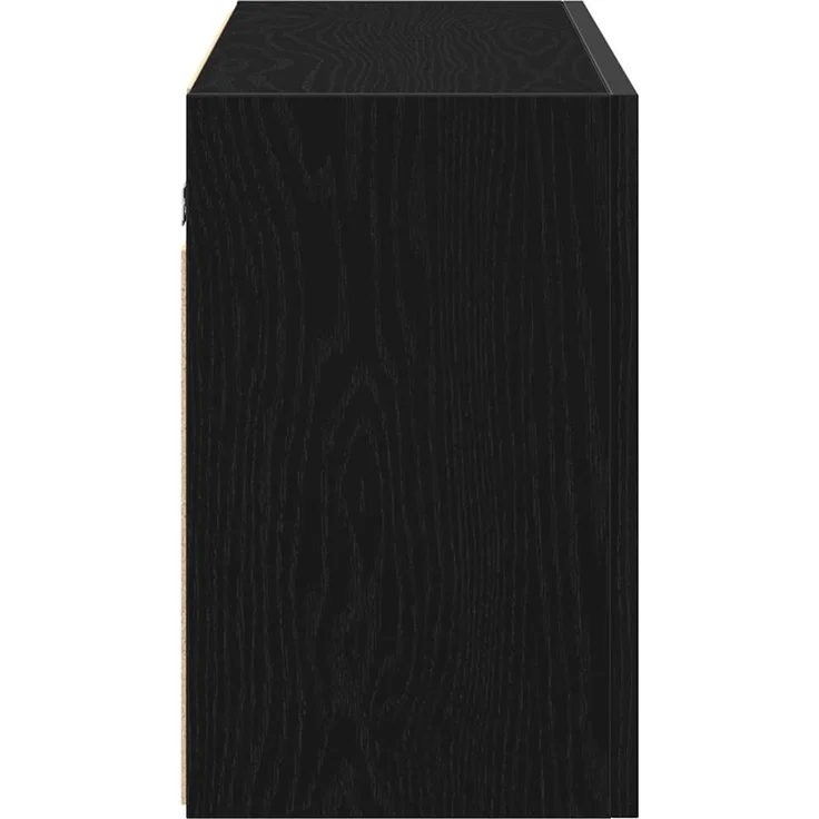 vidaXL Bad-Wandschrank Schwarz 100x25x40 cm Holzwerkstoff 860104 – Bild 6
