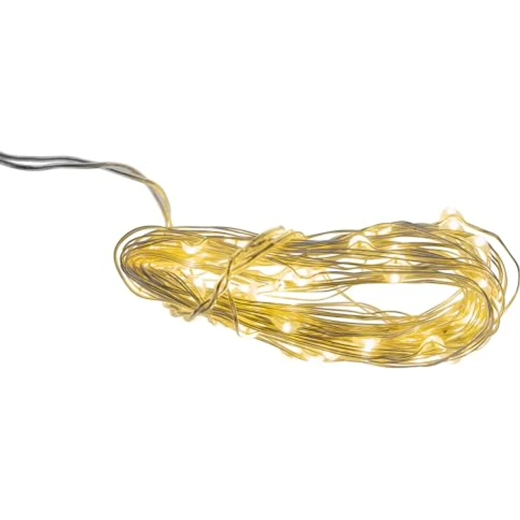 Idena 31118-3 - LED Micro Lichterkette mit 20 LEDs in Warmweiß, 3 Stück, 6 Stunden Timer Funktion, batteriebetrieben, ca. 2,2 m lang, Deko für Innen, zum Basteln, als Party Deko, Weihnachtsdeko – Bild 3