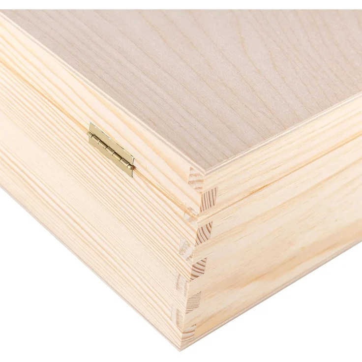 Creative Deco Holzkiste A4 mit Deckel Unlackierte Aufbewahrungsbox, Holzbox Ideale Schatulle zur Lagerung der Wertsachen, Dokumente – Bild 9
