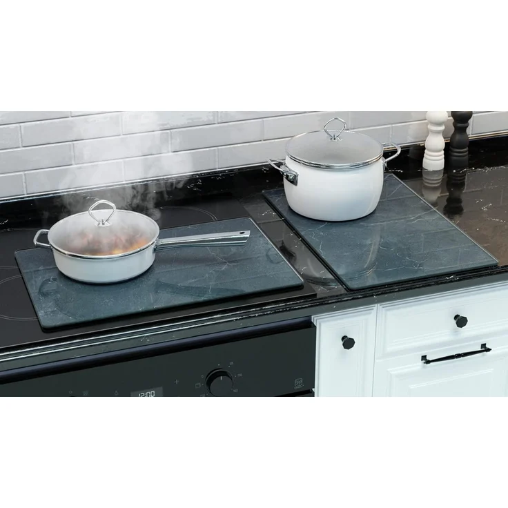 ALLboards Schneidebrett Glas Herdabdeckplatte Schneidebrett 2er Set Multi-Platte – Bild 2