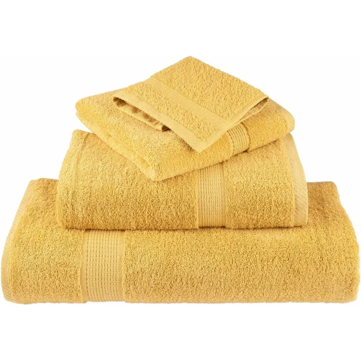 vidaXL Premium Gästetücher SOLUND 10 Stk. Gold 30x50 cm 600 g/m² 137280 – Bild 4