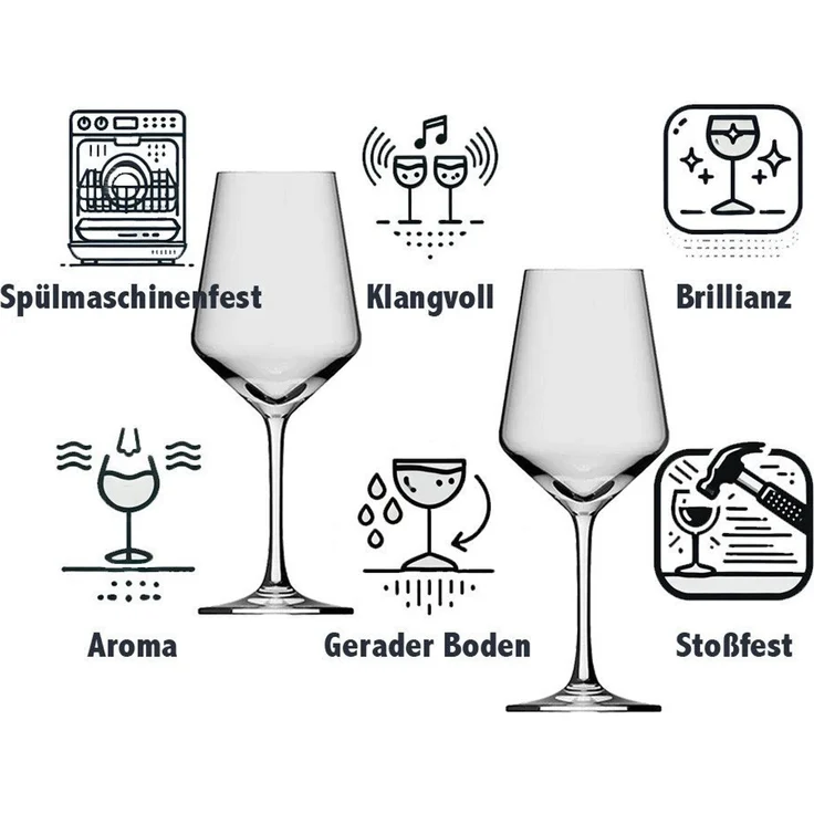 eXODA Weinglas Weinglas Panda - niedlich stilvolles Trinkglas für Weinliebhaber, 1-tlg, Glas, Atemberaubende Darstellung – Bild 4