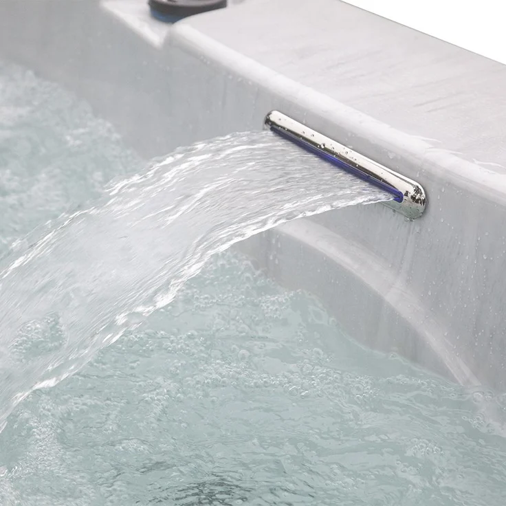 HOME DELUXE Outdoor-Whirlpool 'White Marble Pure', 210 x 160 cm, für 3 Personen – Bild 8