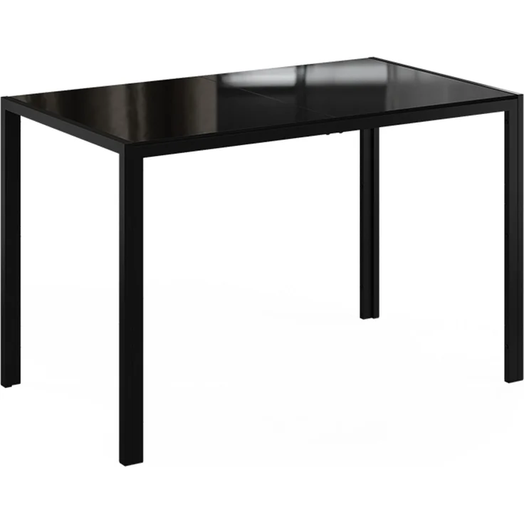 Esstisch Grand Schwarz/Schwarz 120 x 70 cm Vicco – Bild 1