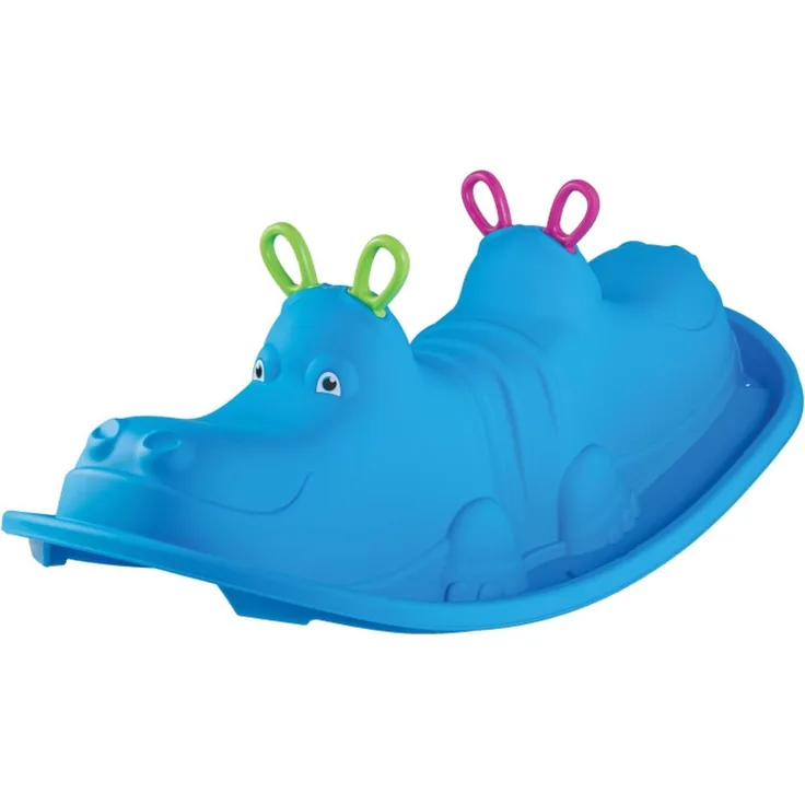 Starplast Wippe Hippo Rocker blau Kinderwippe Wippschaukel Outdoor Garten