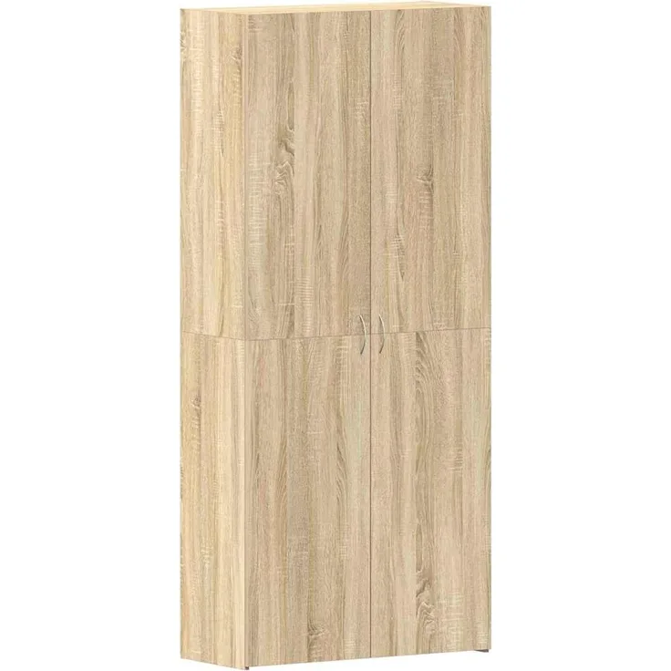 vidaXL Schuhschrank mit Regal Braun 80 x 35,5 x 180 cm Holzwerkstoff 3333838
