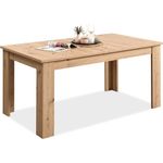 Esstisch, ausziehbar, Massivholz Eiche, 76,5 x 160 x 90 cm