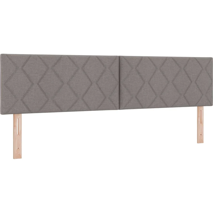 vidaXL LED-Speicherbett mit Matratze Taupe 180x200 cm Stoff 3459144 – Bild 5