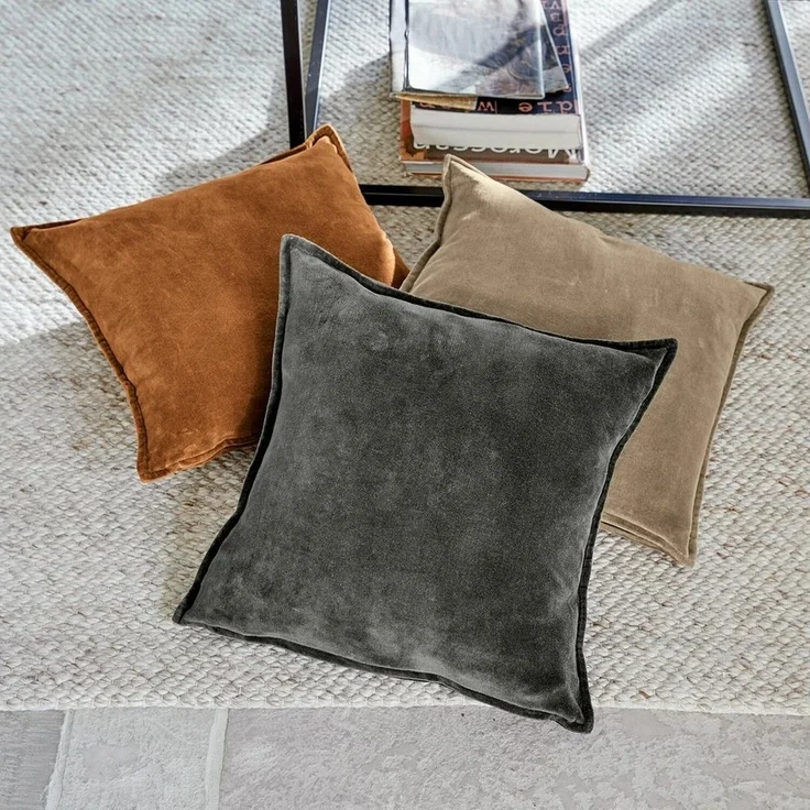 Mirabeau Kissenhülle Kissenhülle 3er Set Lumeau orange/grau/beige, (3 Stück) – Bild 3
