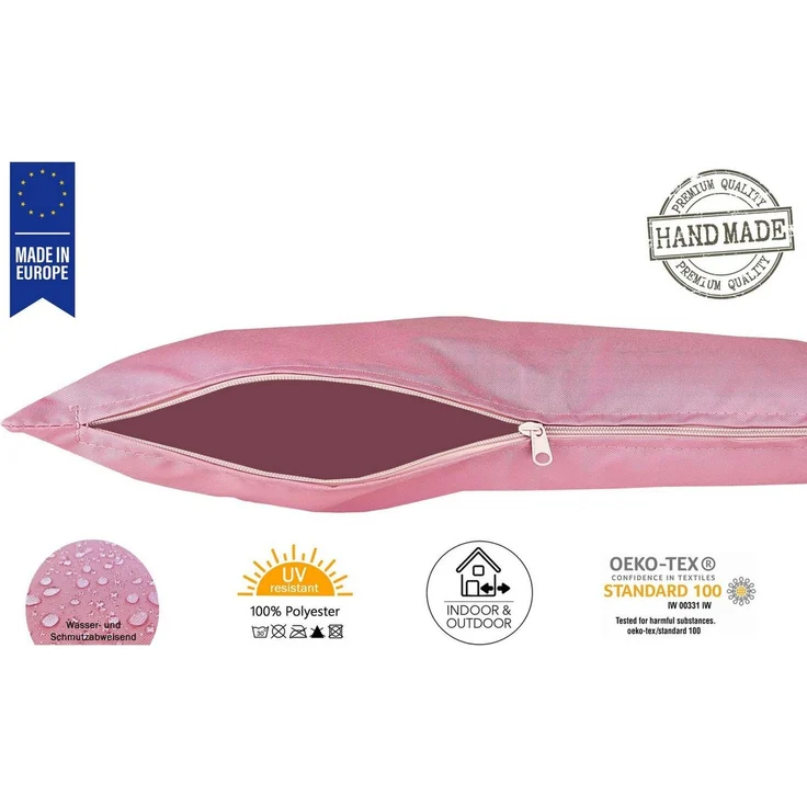 JACK Kissenbezüge 2er Set 50x50cm Outdoor Wasserfest, (2 Stück), 2x Kissenhülle, strapazierfähig, wasserabweisend, Innen & Außen – Bild 2