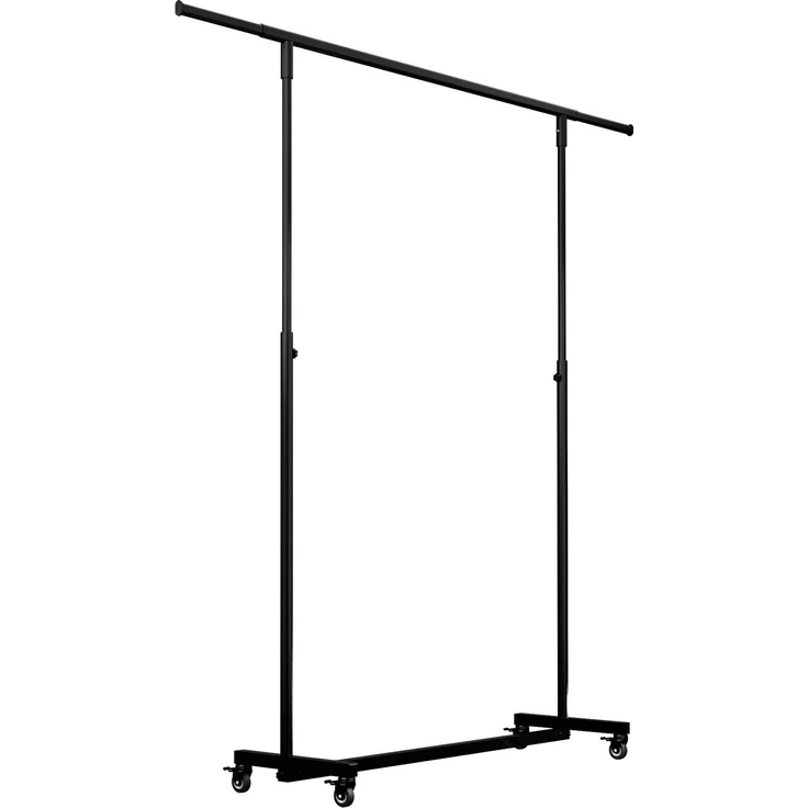 CLP Kleiderständer Soran auf Rollen ausziehbar höhenverstellbar klappbar aus Stahl,120 x 50 x 188 cm – Bild 5