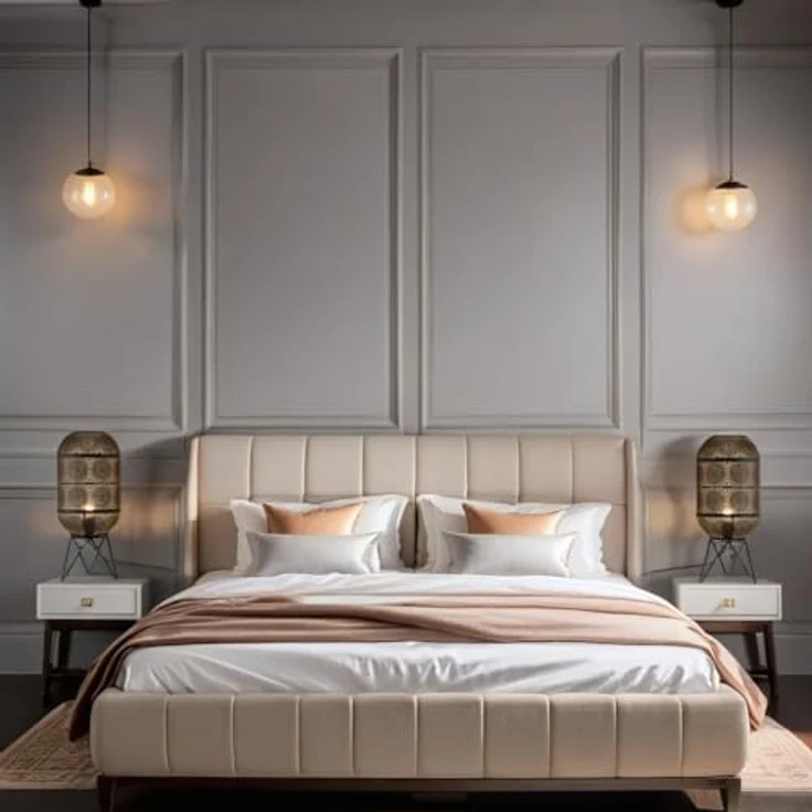 Marrakesch Tischlampe Sankos, 45 cm große Nachttischlampe aus Metall in schwarz-gold mit E27 Fassung, moderne Deko für Wohnzimmer, Schlafzimmer und Kinderzimmer – Bild 7