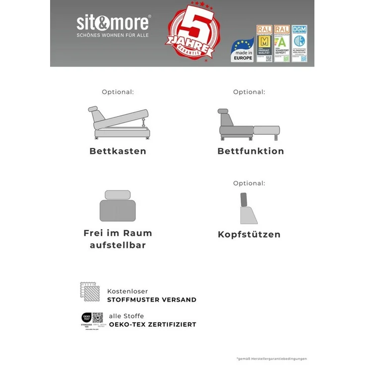 sit&more 3-Sitzer Pablo – Bild 3