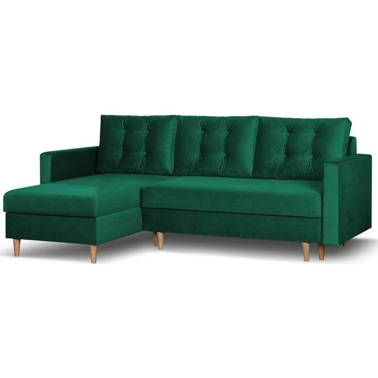 Beautysofa Ecksofa mit Schlaffunktion Sigurd L, Klassisches Design, Skandinavischer Stil, mit Bettkasten – Bild 5