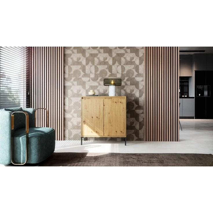 Newroom Sideboard Savage, Wildeiche Sideboard Vintage Industrial Highboard Anrichte Wohnzimmer – Bild 3