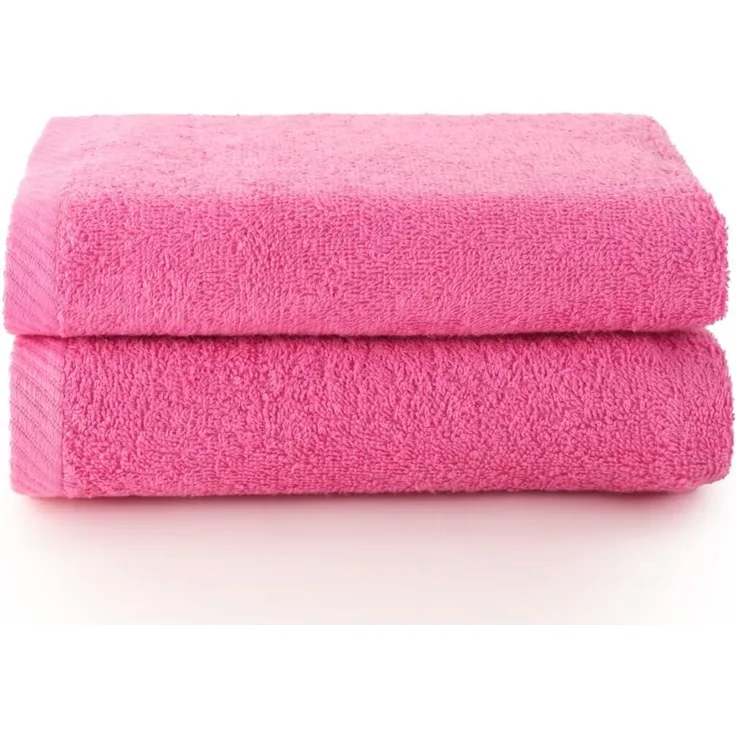 Top Towel - Plus - Große Badetücher - Badezimmerhandtücher - 2 Hand- oder Waschbeckenhandtücher - 50x100 cm - 100 % Baumwolle - Erdbeer