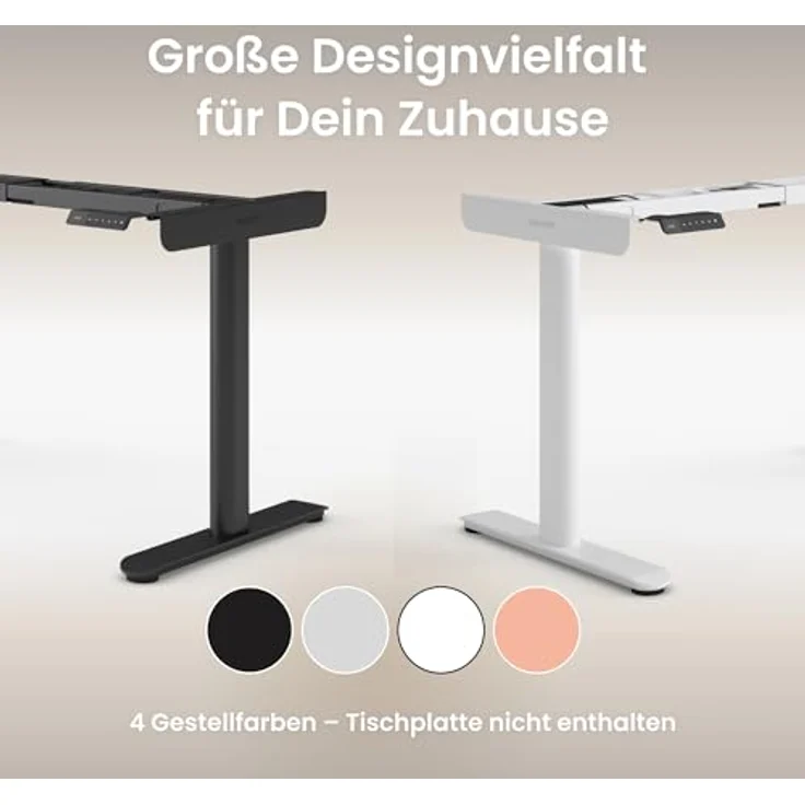 Ergotopia Schreibtisch Desktopia One (elektrisch höhenverstellbarer Schreibtisch Gestell), elektrisch höhenverstellbares Tischgestell – Bild 8