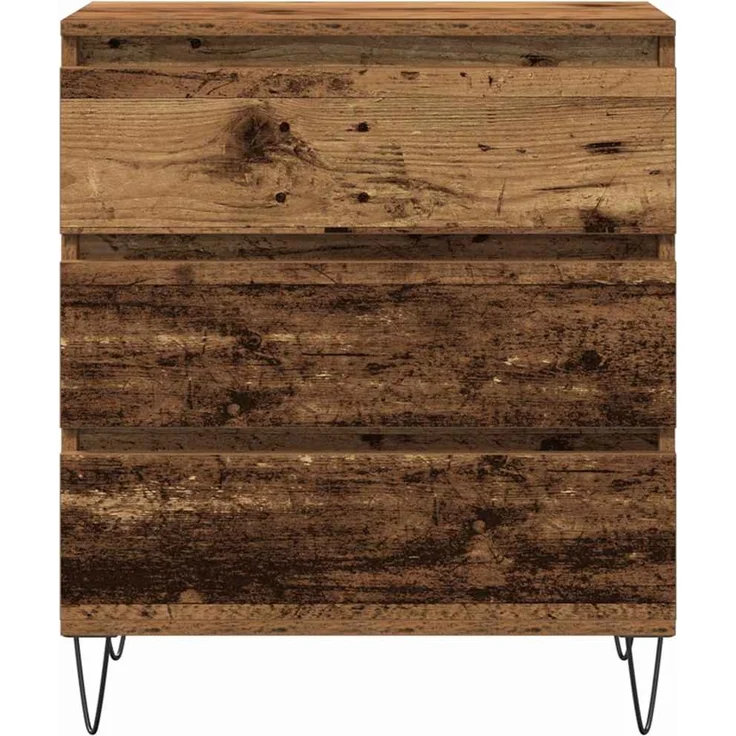 vidaXL Sideboard mit Schubladen Altholz 60 x 35 x 70 cm Holzwerkstoff 863495 – Bild 5