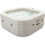 Intex 'PureSpa Chevron Deluxe Square' aufblasbarer Whirlpool, creme, Ø 239 x 71 cm