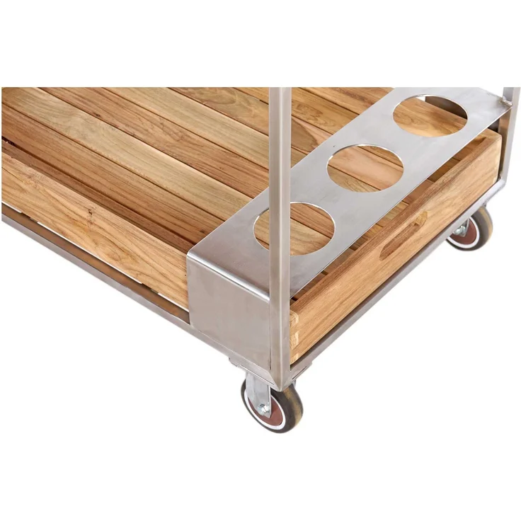 Servierwagen Olmo, Echtholz, Holzfarben, 71 x 79 x 44 cm – Bild 4