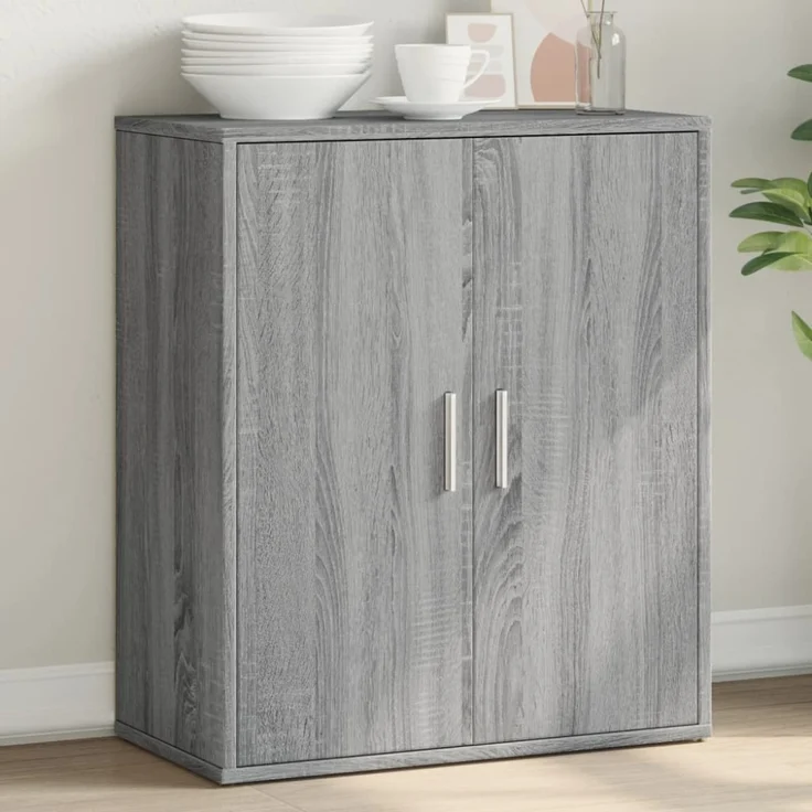 vidaXL Sideboard Grau Sonoma-Eiche 60x31x70 cm Holzwerkstoff 840462 – Bild 1