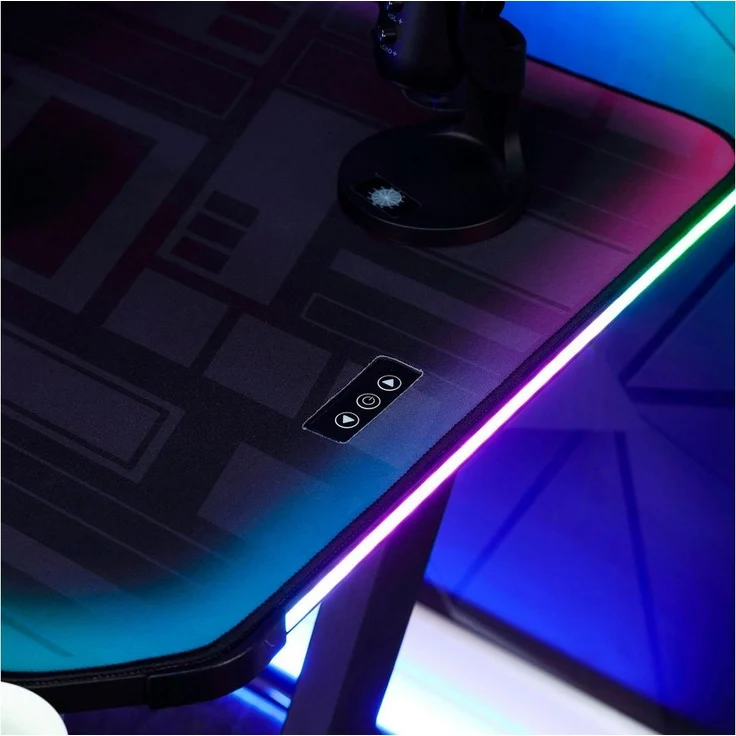X Rocker Gamingtisch Lumio RGB - Gaming Schreibtisch mit Beleuchtung & App-Steuerung – Bild 2