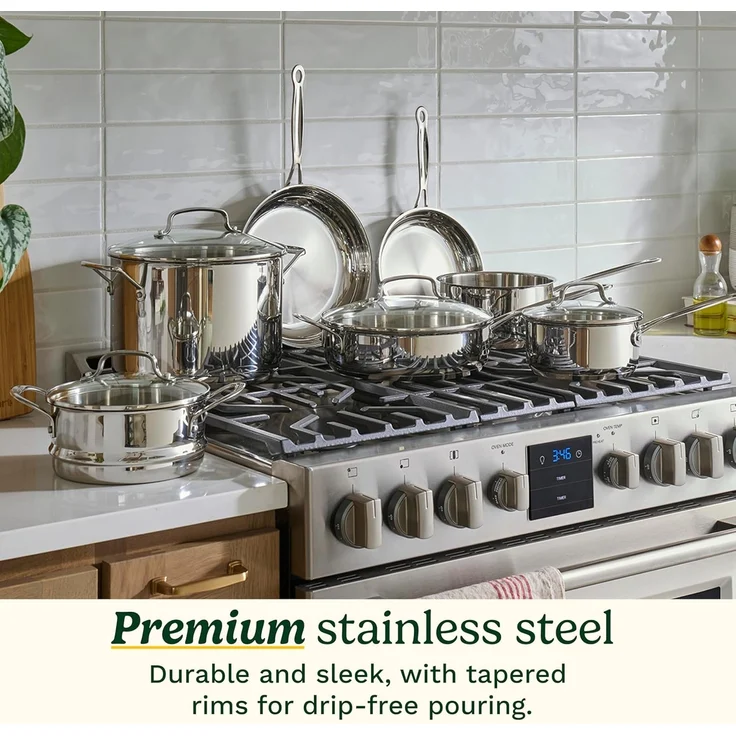Cuisinart 77–11 G Chef 's Classic Edelstahl 11-TLG. Kochgeschirr Set – Bild 3