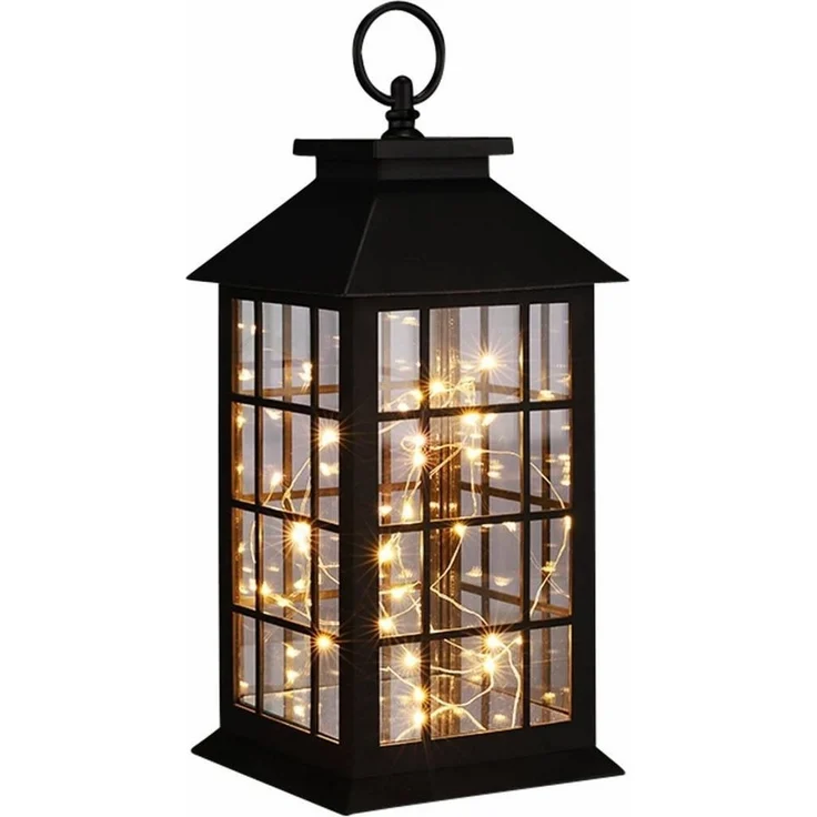 LED Deko Laterne, Lichterkette, H 31,5 cm – Bild 3