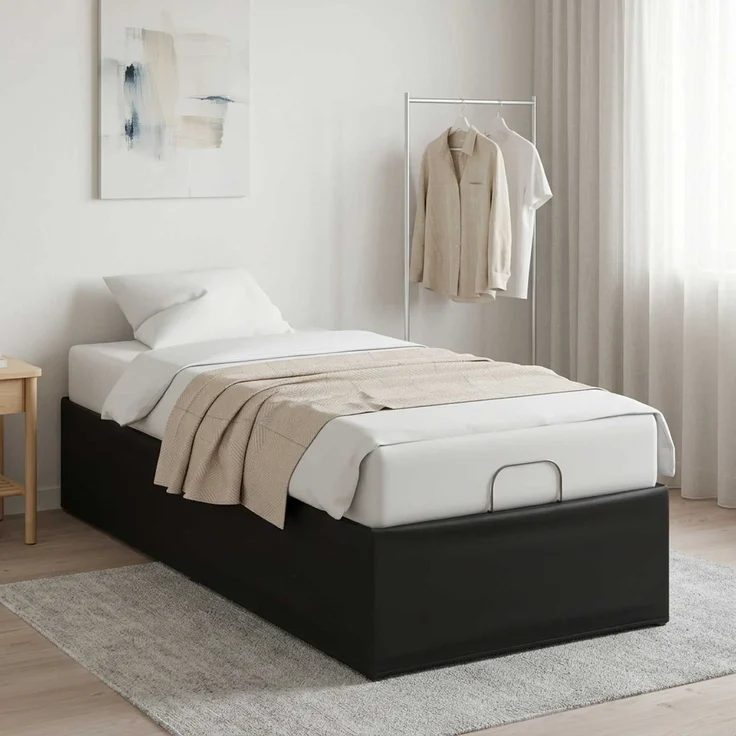 vidaXL Elektrisch verstellbares Bettgestell Schwarz 200 x 80 x 33,5 cm 42037278 – Bild 4
