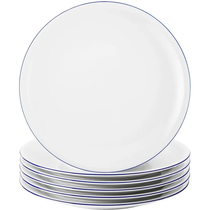 Seltmann Weiden Compact Blaurand Frühstücksteller ø 19,3 cm 6er Set