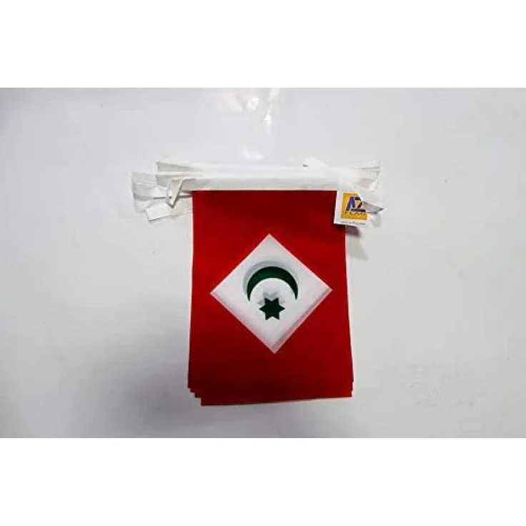 AZ FLAG Wimpelkette Rif-Republik 6 m 20 Flaggen Leichtes Polyester 21x15 cm