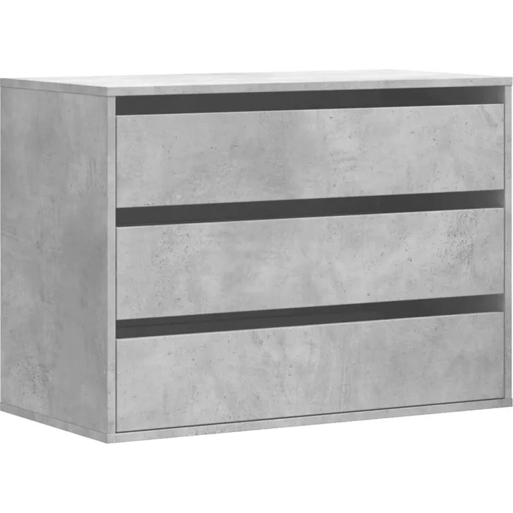 vidaXL Kommode Betongrau 80x41x58 cm Holzwerkstoff 852855