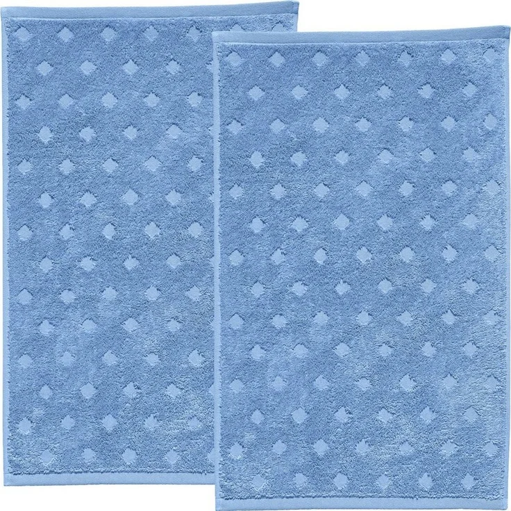 Erwin Müller Walk-Frottier "Baden-Baden" 2er-Pack, Blau, Gästetuch 2er | 30x50 cm – Bild 2
