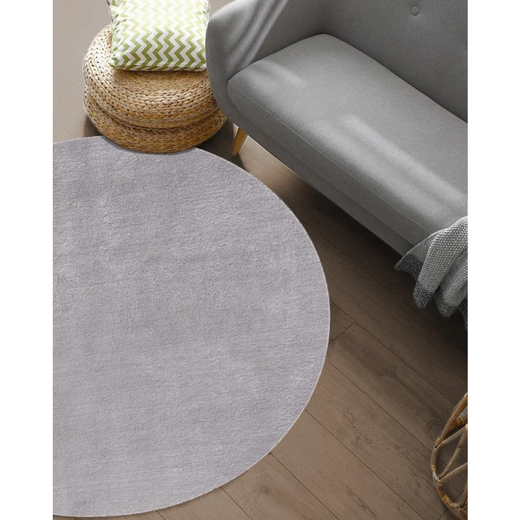 the carpet Teppich Relax round, rund, Höhe: 16 mm, waschbarer Wohnzimmer Teppich modern rutschfest – Bild 3