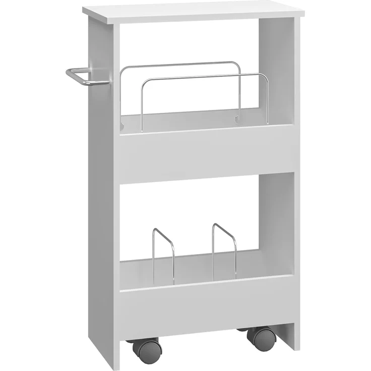 Rollwagen Katra 67x40x20 cm Weiß [en. casa] – Bild 5