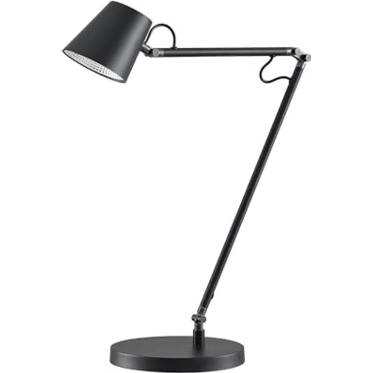 Lucande LED-Schreibtischlampe Tarris, dimmbar, Höhe 46 cm, schwarz