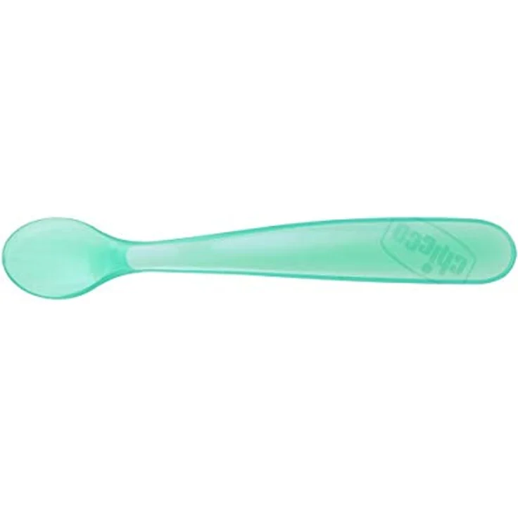 Chicco Langer Fütterlöffel aus weichem Silikon, Duo-Pack, für Babys und Kleinkinder, Babylöffel mit Ergonomischem und Langem Gebogenem Griff, Löffel für Babynahrung, 2 Stück, Babybesteck 6+ Monate – Bild 2
