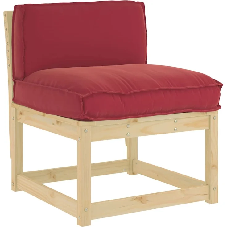 vidaXL Kissen Weinrot 70 x 40 x 12 cm Oxford-Stoff 42001524 – Bild 1