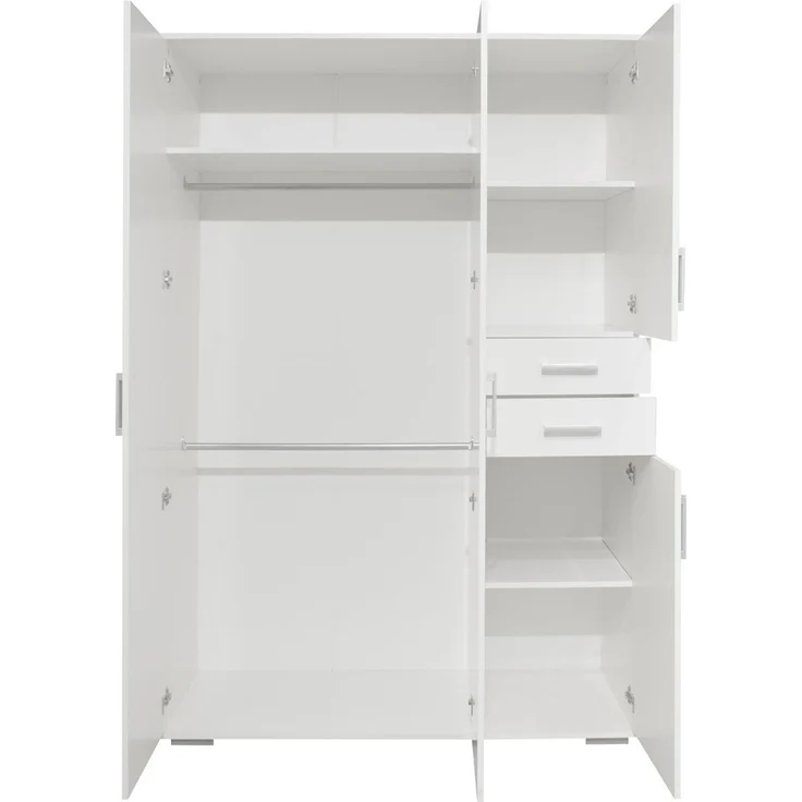 Kinderzimmer Set Sienna, 7-teilig mit mitwachsendem Babybett 70x140 cm, Wickelkommode und Kleiderschrank, Holzwerkstoff, Weiß Matt / Asteiche – Bild 9
