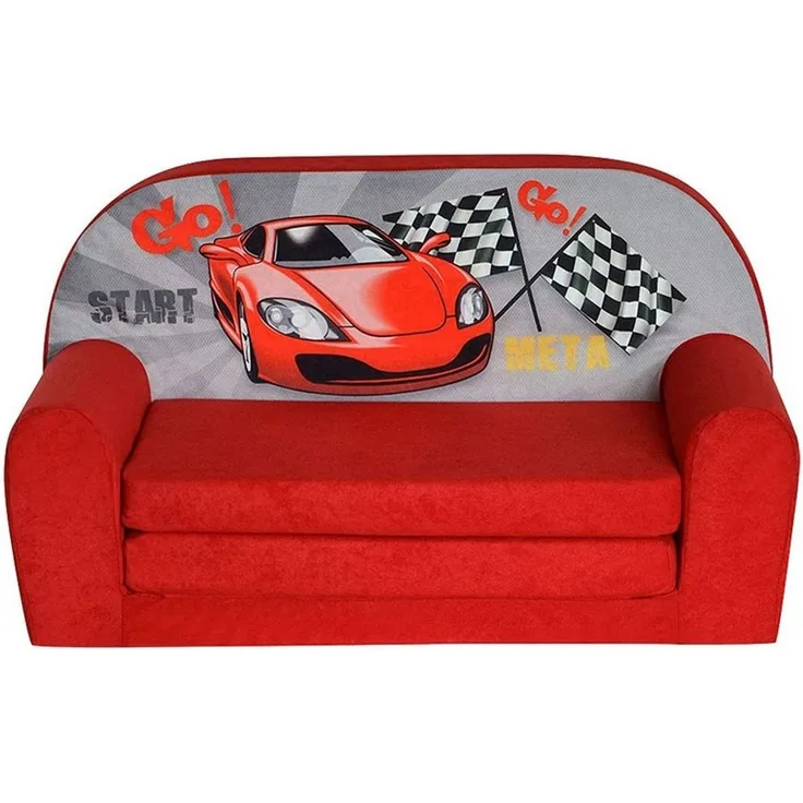 FORTISLINE 'Racing Car' Kindersofa Mini zum Aufklappen