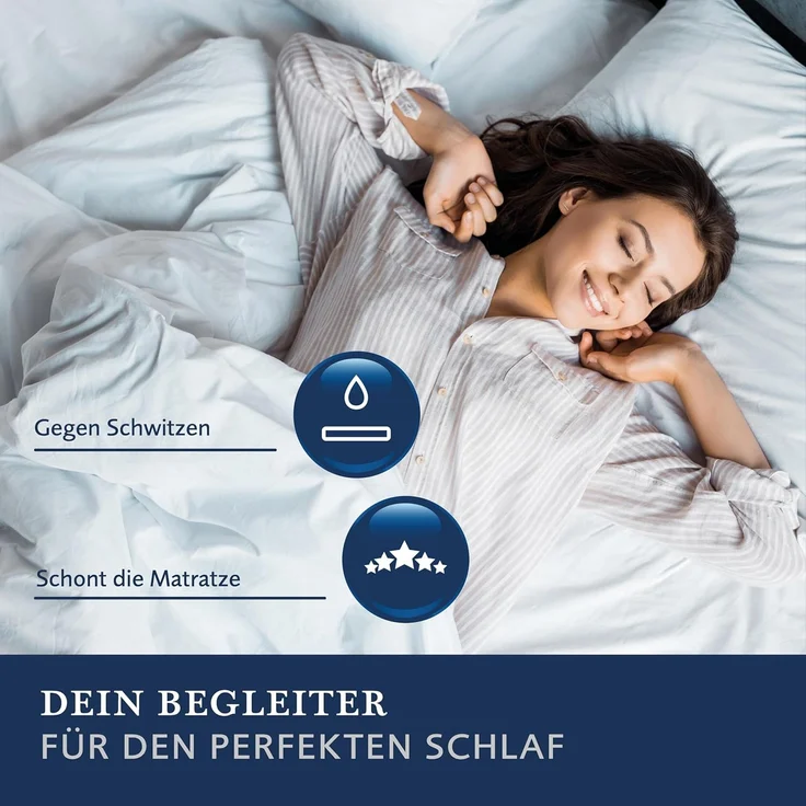 Billerbeck Matratzenauflage MULTILIND | gefüllt mit 100% Schurwolle 90x200 cm – Bild 5